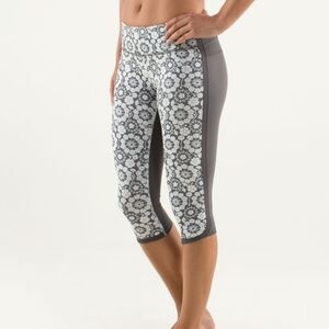 Lululemon Grey Ignite Crop Legging
